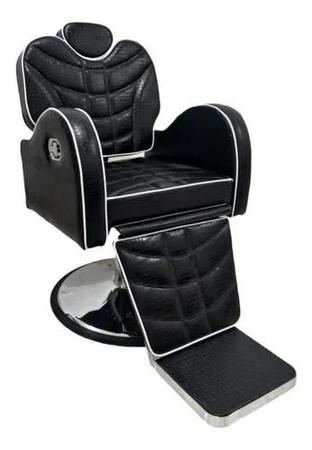 Cadeira Barbeiro Básica Preto - Presentes de Beleza