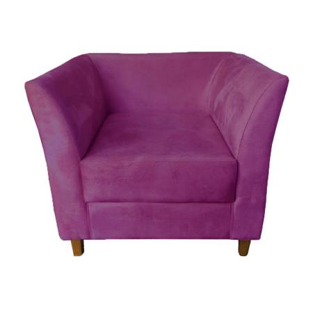 Imagem de Poltrona Cadeira Sofá Decorativa Isis Sala Estar Salão Beleza Rosa Pink - Dl Decor