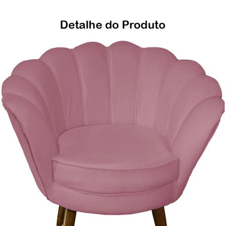 Jogo 02 Poltrona Decorativa Jessica Salão de Beleza Suede Rosa Barbie - lm  decor em Promoção na Americanas