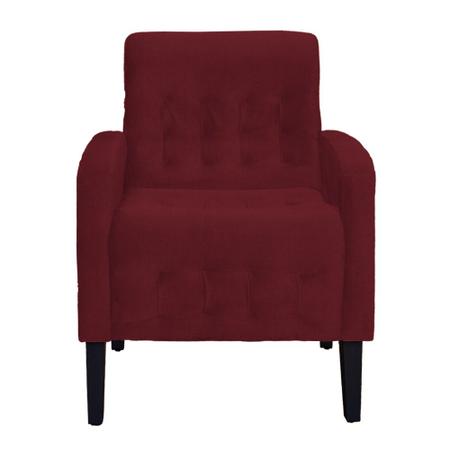 Poltrona Decorativa Luiza Para Sala Suede Cores - DS Estofados Imagem de Poltrona Decorativa Luiza Para Sala Suede Cores - DS Estofados