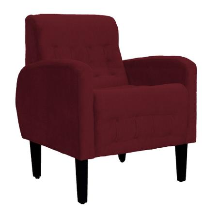 Poltrona Decorativa Luiza Para Sala Suede Cores - DS Estofados Imagem de Poltrona Decorativa Luiza Para Sala Suede Cores - DS Estofados