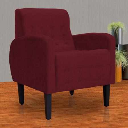 Poltrona Decorativa Luiza Para Sala Suede Cores - DS Estofados Imagem de Poltrona Decorativa Luiza Para Sala Suede Cores - DS Estofados