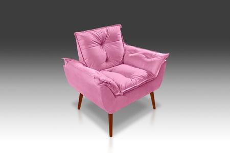 Imagem de Poltrona decorativa opala  descanso cor rose 