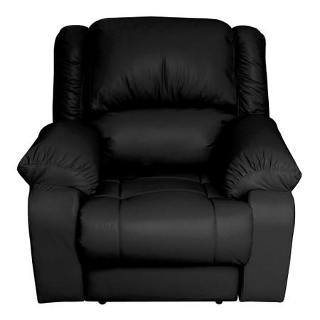 Imagem de Poltrona do Papai Reclinável Massageadora Elétrica Simon F05 Corano Preto - Lyam Decor