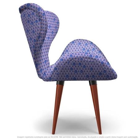 Imagem de Poltrona Egg Colmeia Lilás e Rosa Cadeira Decorativa com Base Fixa