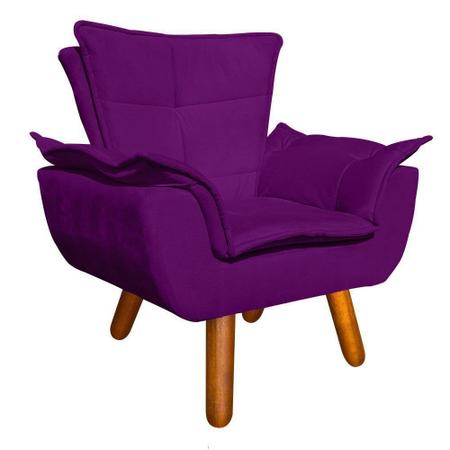 Imagem de Poltrona Infantil Opalinha Suede Roxo - D'Rossi