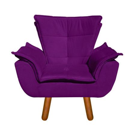 Imagem de Poltrona Infantil Opalinha Suede Roxo - D'Rossi