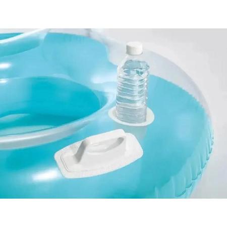 Imagem de Poltrona Inflável Duplo 2 pessoas Piscina Double Azul Intex - 56800