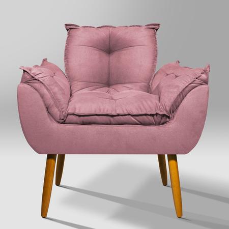 Imagem de Poltrona Opala Decorativa De Luxo Rosa