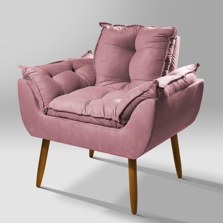 Imagem de Poltrona Opala Decorativa De Luxo Rosa