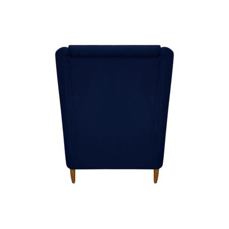 Imagem de Poltrona Tila Decorativa Sala Suede Azul Marinho