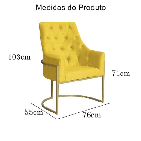 Imagem de Poltrona Vick Requinte Suede Cores - DS Estofados