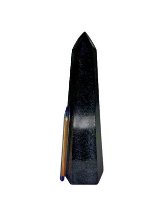 Imagem de Ponta Quartzo Preto Pedra Natural Gerador Grande 23cm 1,1Kg