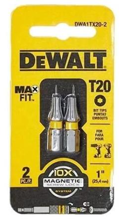 Imagem de Ponta Torx T20 Maxfit 1 Cartela Com 2 Dewalt Dwa1tx20-2