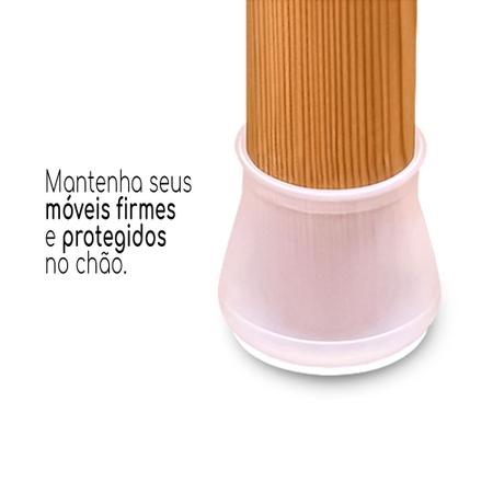 Imagem de Ponteira Protetora Para Pes De Mesas E Cadeiras 35mm Kit 8