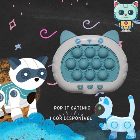 Popit Game Eletrônico Gatinho C/som Anti Stres Jogo Memoria