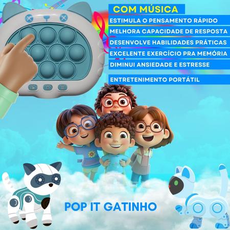 Pop It Eletrônico Jogo Anti Stress Gamer Brinquedo Gato - Pop It Fidget -  Magazine Luiza