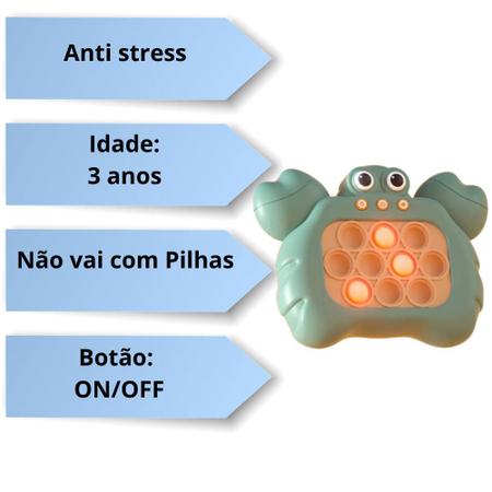 Popeti Gamer Pop It Eletrônico Jogo Anti Stress Popit Popite