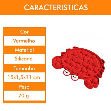 pop isto brinquedo vermelho caranguejo popular antiestresse sensorial jogos  para crianças. em fundo Beira Mar fez