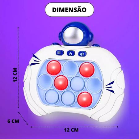 Pop It Eletrônico Brinquedo Mini joguinho Jogo Quick Fast Push