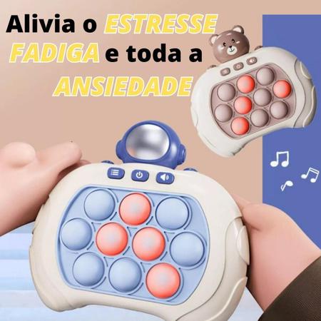 Jogo Pop Portátil - console jogo memória eletrônica,Brinquedo divertido  apertar, jogo bolhas pressão Brinquedos para pais e filhos para crianças e  adultos Fenlan