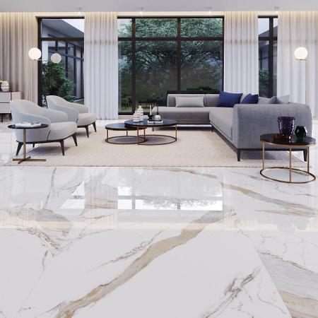 Porcelanato Calacata Oro Lux 120x120 Retificado Caixa 2,88m²