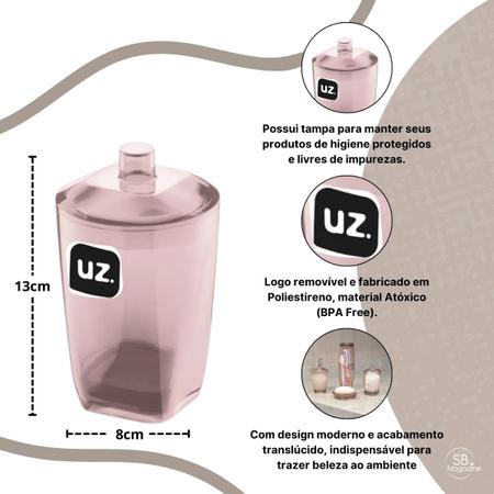 Imagem de Porta Algodão Premium Rosa Translúcido UZ523ROS UZ