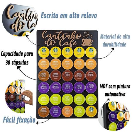 Imagem de Porta Cápsulas Dolce Gusto - Cor Preto - Cantinho Do Café