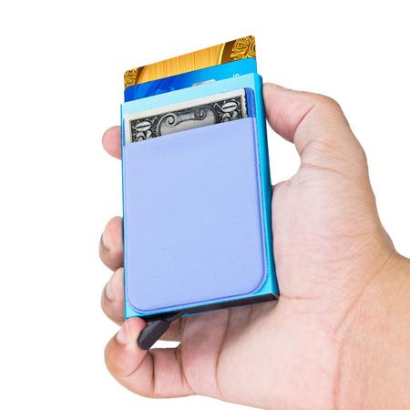 Porta Cartão RFID Pop Up Antifurto Carteira Do Futuro Slim - Hxt