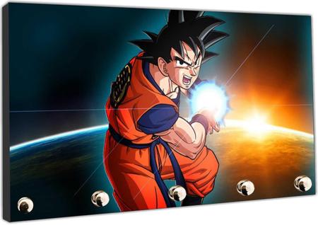 Porta Chave Dragon Ball Goku Anime Desenho Organizador Chaveiros