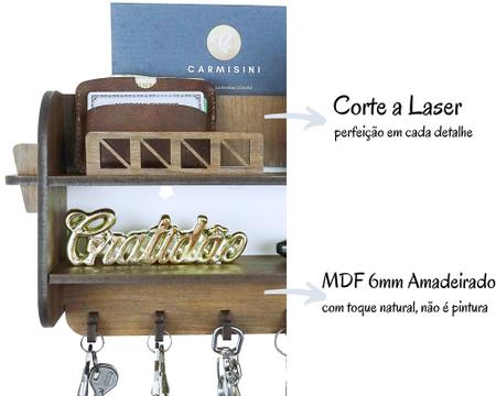 Porta Chaves MDF 4 Pinos Azul Es Estilo Camisa Xadrez - Polo Cat - Porta- Chaves - Magazine Luiza