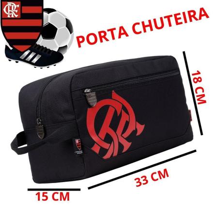 Imagem de Porta Chuteira Flamengo Oficial Xeryus - Preto - Poliéster