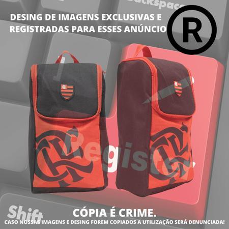 Imagem de Porta Chuteira Tênis Básica Necessaire Bolsa De Mão Flamengo