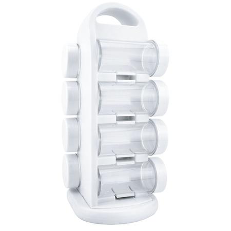 Imagem de Porta Condimentos com 8 peças Em Plástico 28x12x14Cm