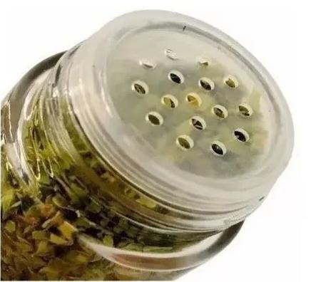 Imagem de Porta Condimentos e Temperos com 20 Vidros de 80 ml + Suporte de Inox Giratório Rose Gold