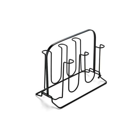 Imagem de Porta copos para 6 unidades aço preto Arthi