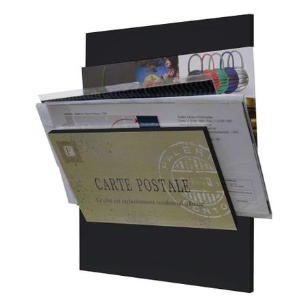 Imagem de Porta-Correspondências Carte Postale 20X25 Preto Kapos