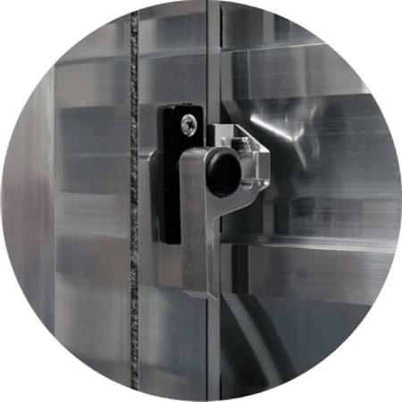 Imagem de Porta de Alumínio Balcão 210x120cm 2 Folhas com Vidro Liso Corten Super Brimak