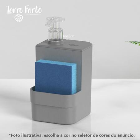 Imagem de Porta Detergente E Esponja Porta Sabão Líquido E Bucha DC500