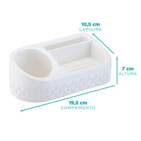 Imagem de Porta Detergente Esponja Com Base Plástica Para Pia Cozinha