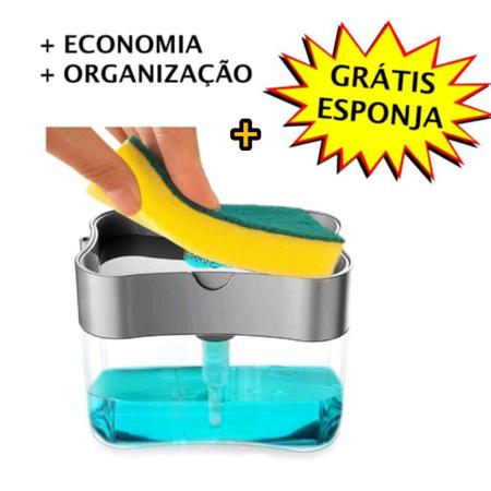 Imagem de Porta Detergente Suporte De Esponja Bucha Limpeza Dispenser