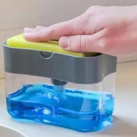 Imagem de Porta Detergente Suporte De Esponja Bucha Limpeza Dispenser