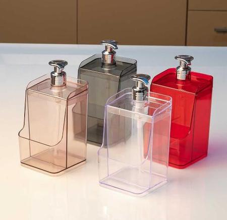 Imagem de Porta Dispenser Detergente Suporte Bucha Esponja Transparent