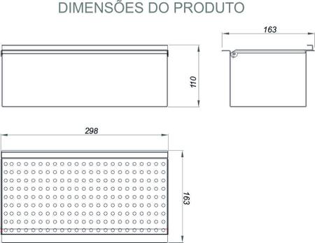 Imagem de Porta esponja xteel com tampa 300mm alfa black preto pet 0300 blk