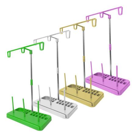 Imagem de Porta Fio Suporte Carretel Linha 3 Cones Máquinas De Costura