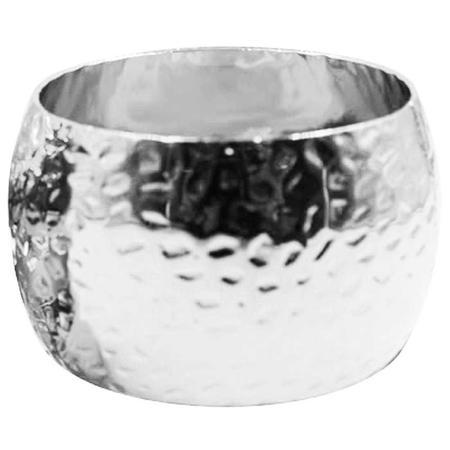 Imagem de Porta guardanapo Anéis em metal 4cm 4 peças Prata