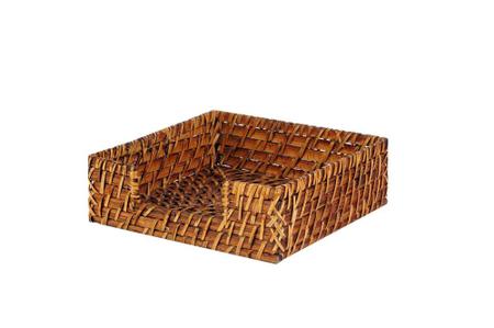 Imagem de Porta Guardanapo Rattan  18cmx18cm Kenya