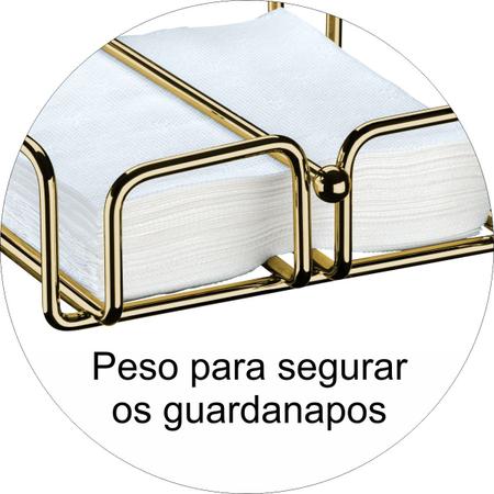 Imagem de Porta Guardanapos de Papel Grande Com Peso Mesa Café Luxuoso