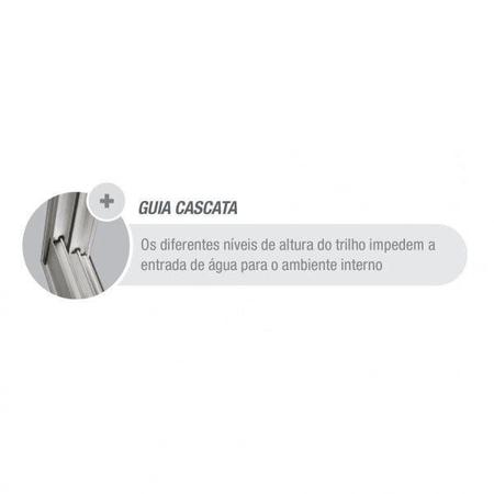 Imagem de Porta Integrada Veneziana com Vidro Temperado Alumifort Sasazaki 237,5 x 150,5cm