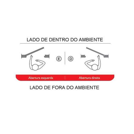 Imagem de Porta Lambril de Alumínio Branco Camarão CMC Classic - Lado Esquerdo - 2.10 (A) X 0.70 (L)